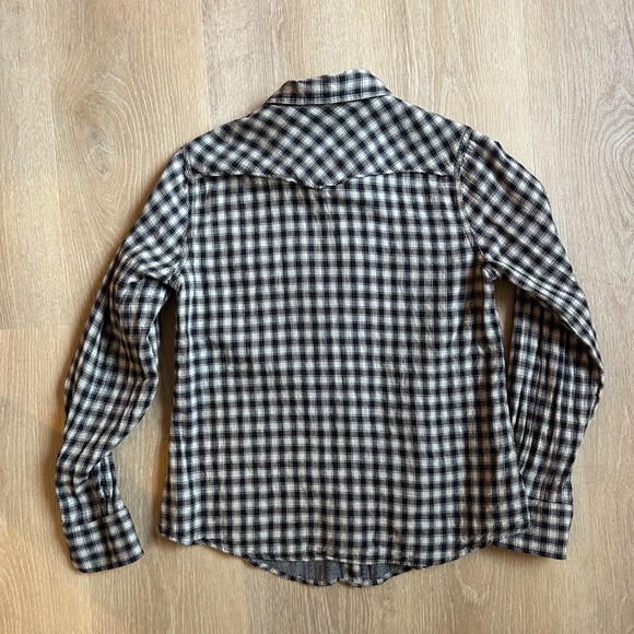 Lucky Brand Western-style check shirt size M - Picture 4 of 8